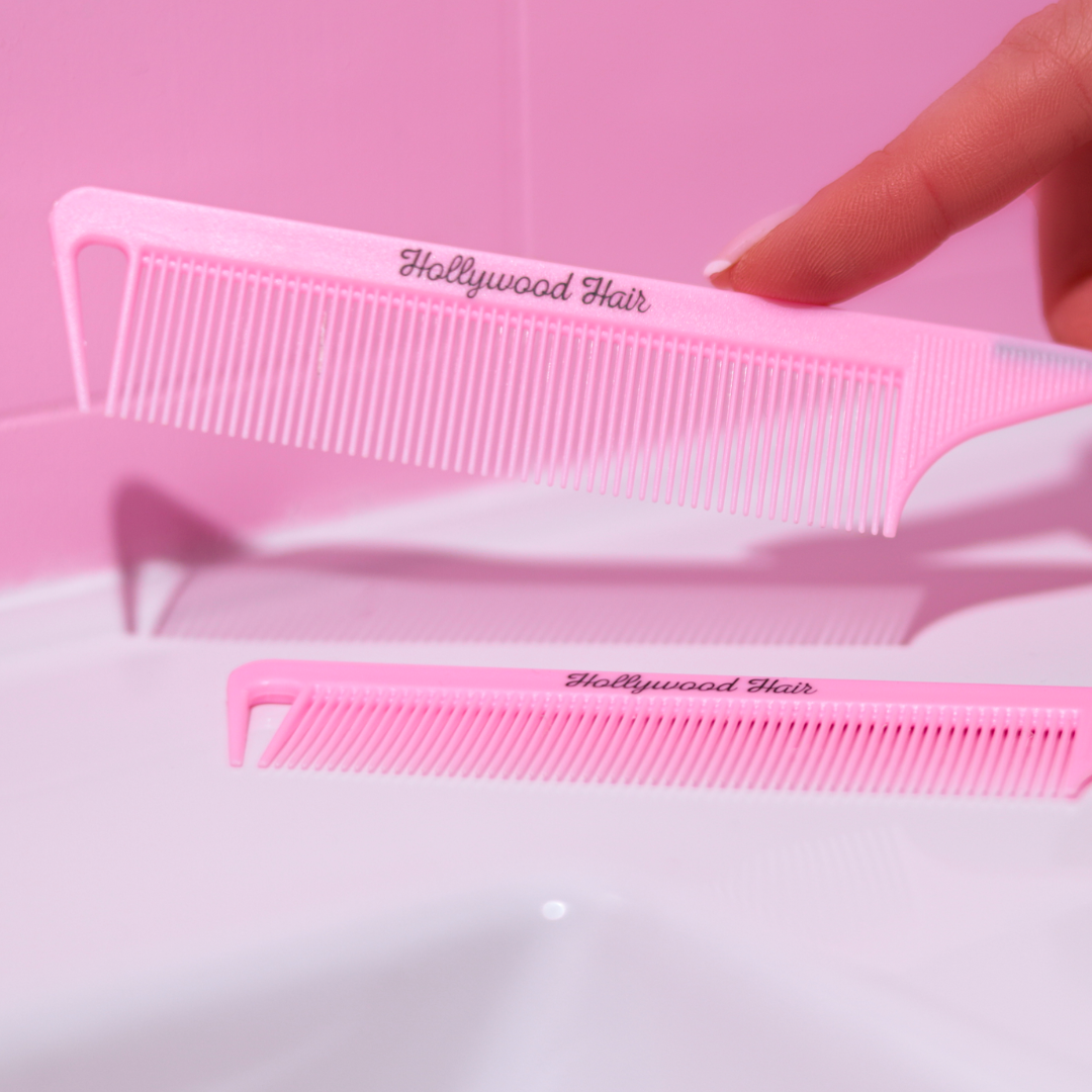 Comb for combing and styling hair with a spike