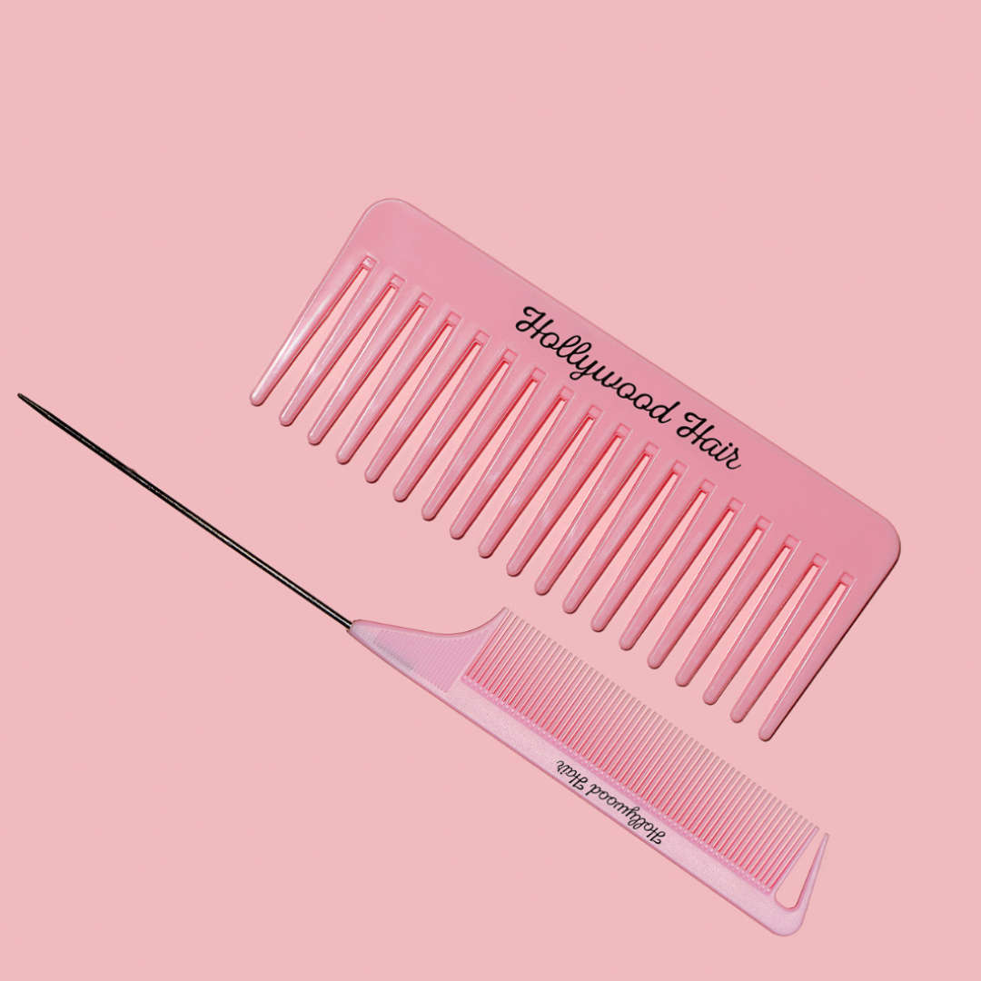 Comb for combing and styling hair with a spike
