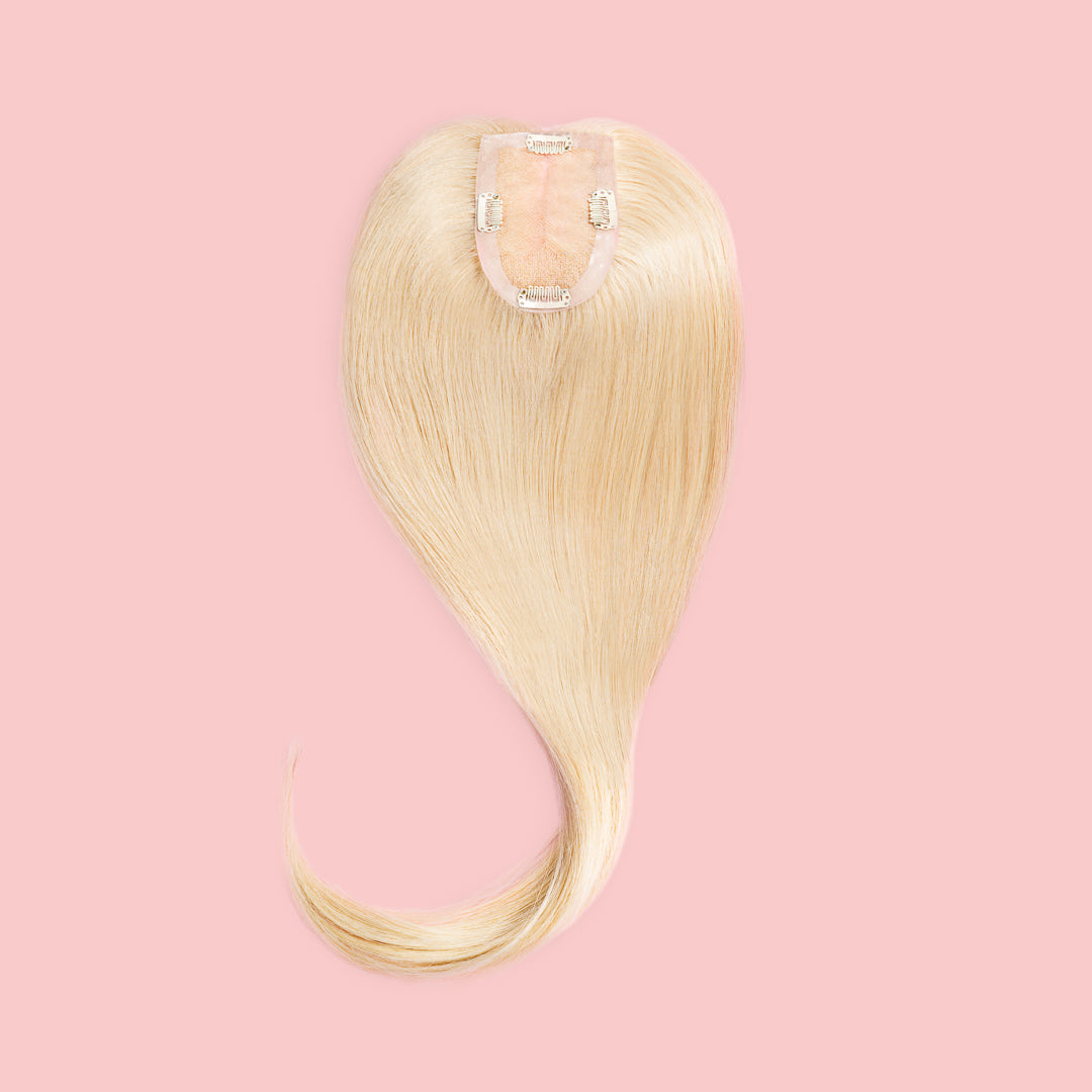 NATURAL CLIP IN TOPPER FOR HAIR THICKENING #613 LIGHT WARM BLONDE